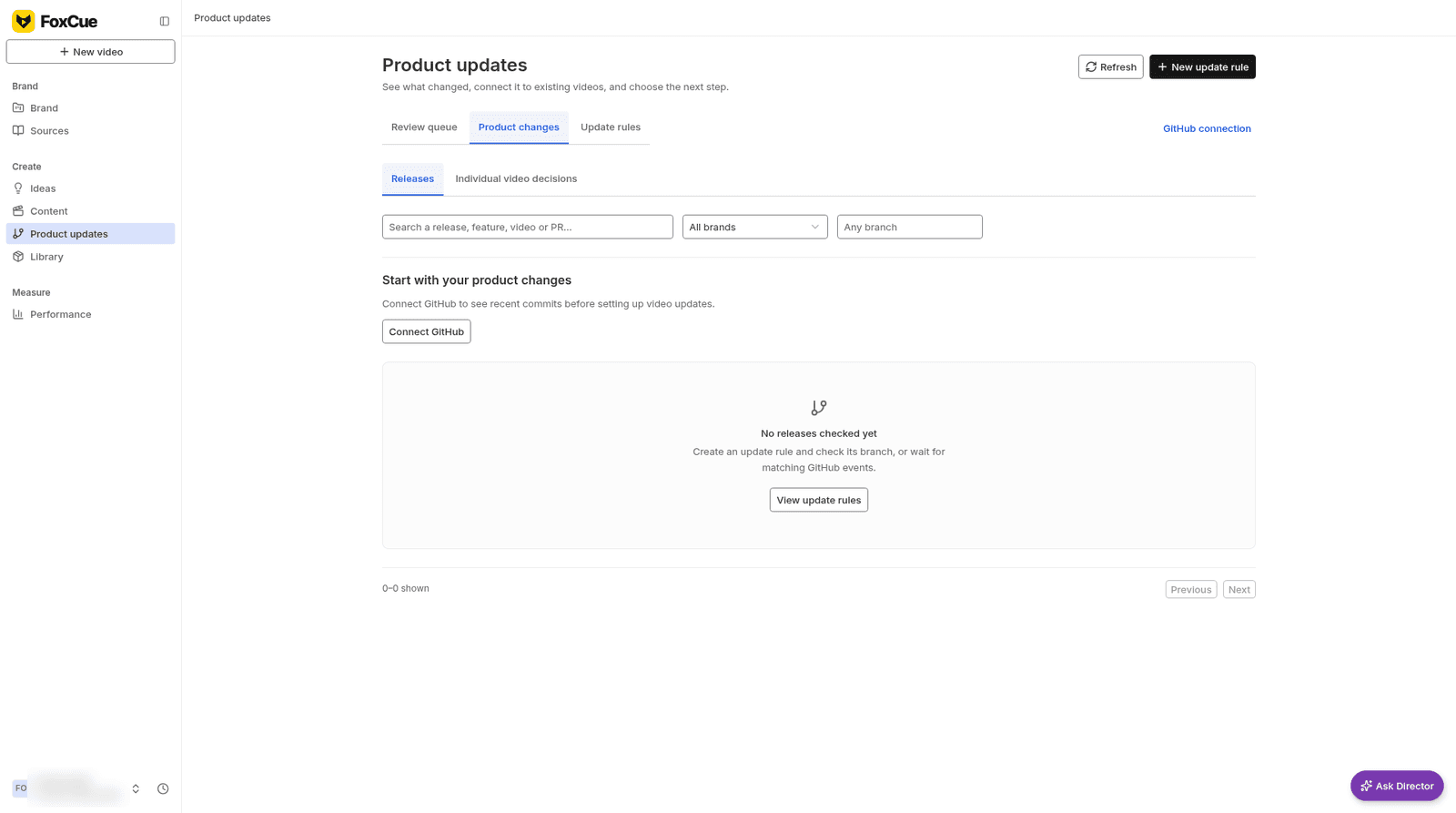 Product updates, Product changes, with no releases yet